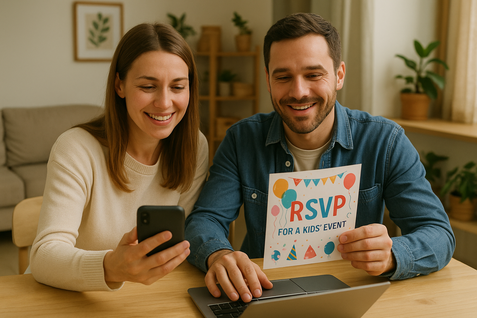 Collect RSVPs for a kids' event