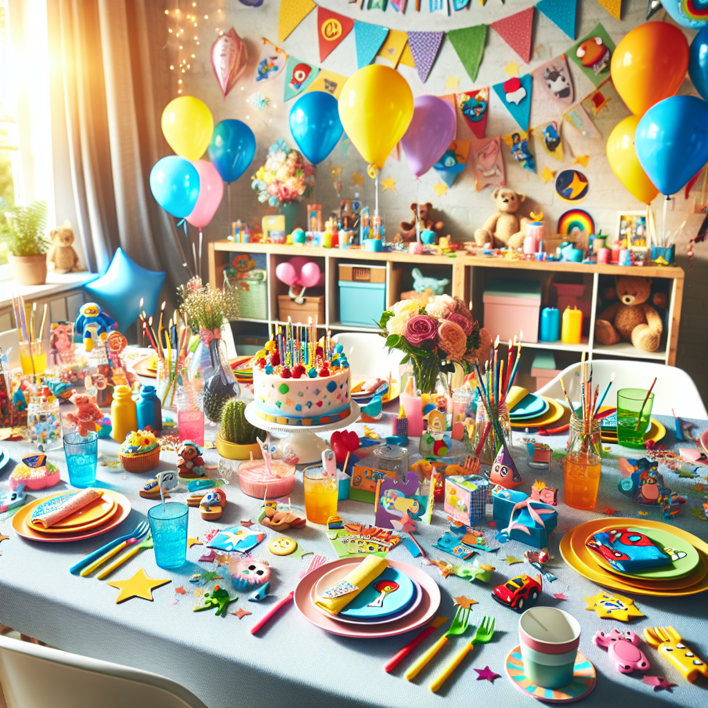 Easy kids party themes setup