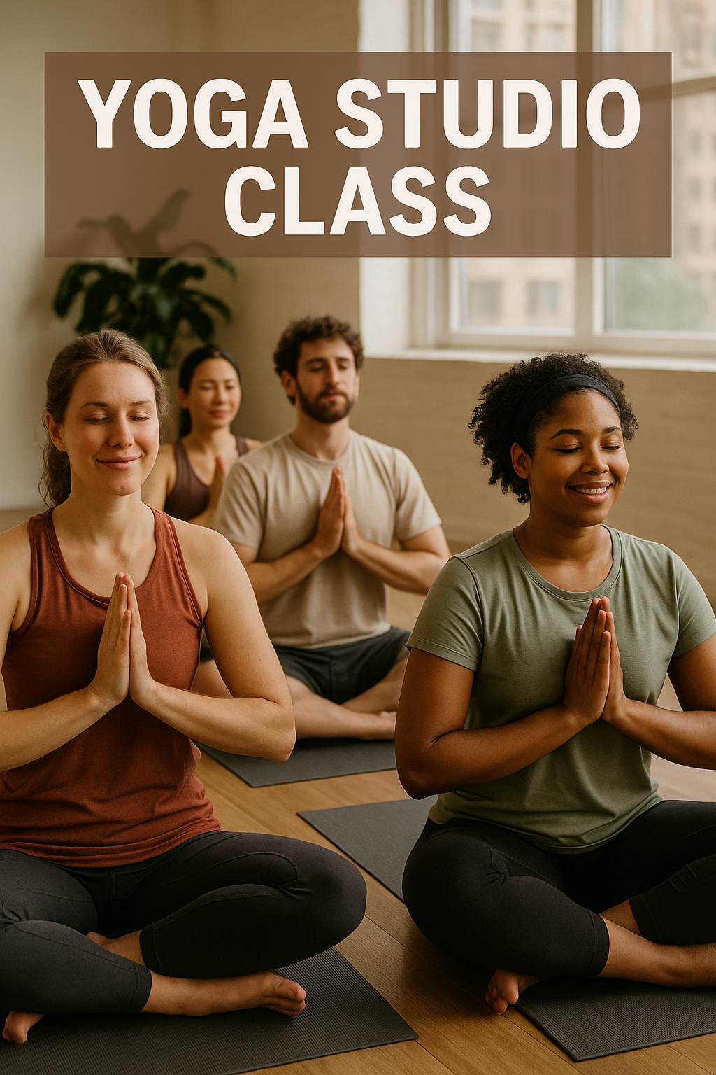 Yoga studio class event promotion