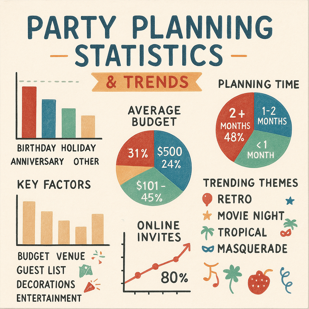 party planning statistics data visualization