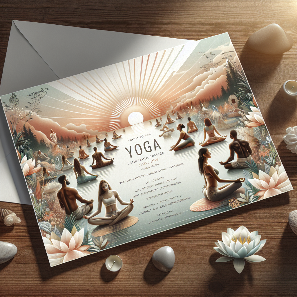 Professional yoga invitation design