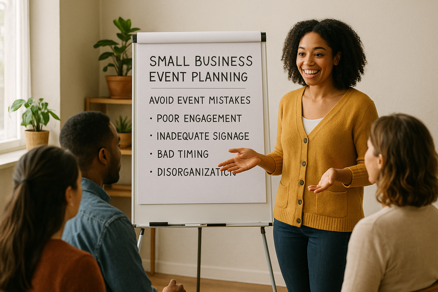 Small business event planning with a focus on avoiding event mistakes.