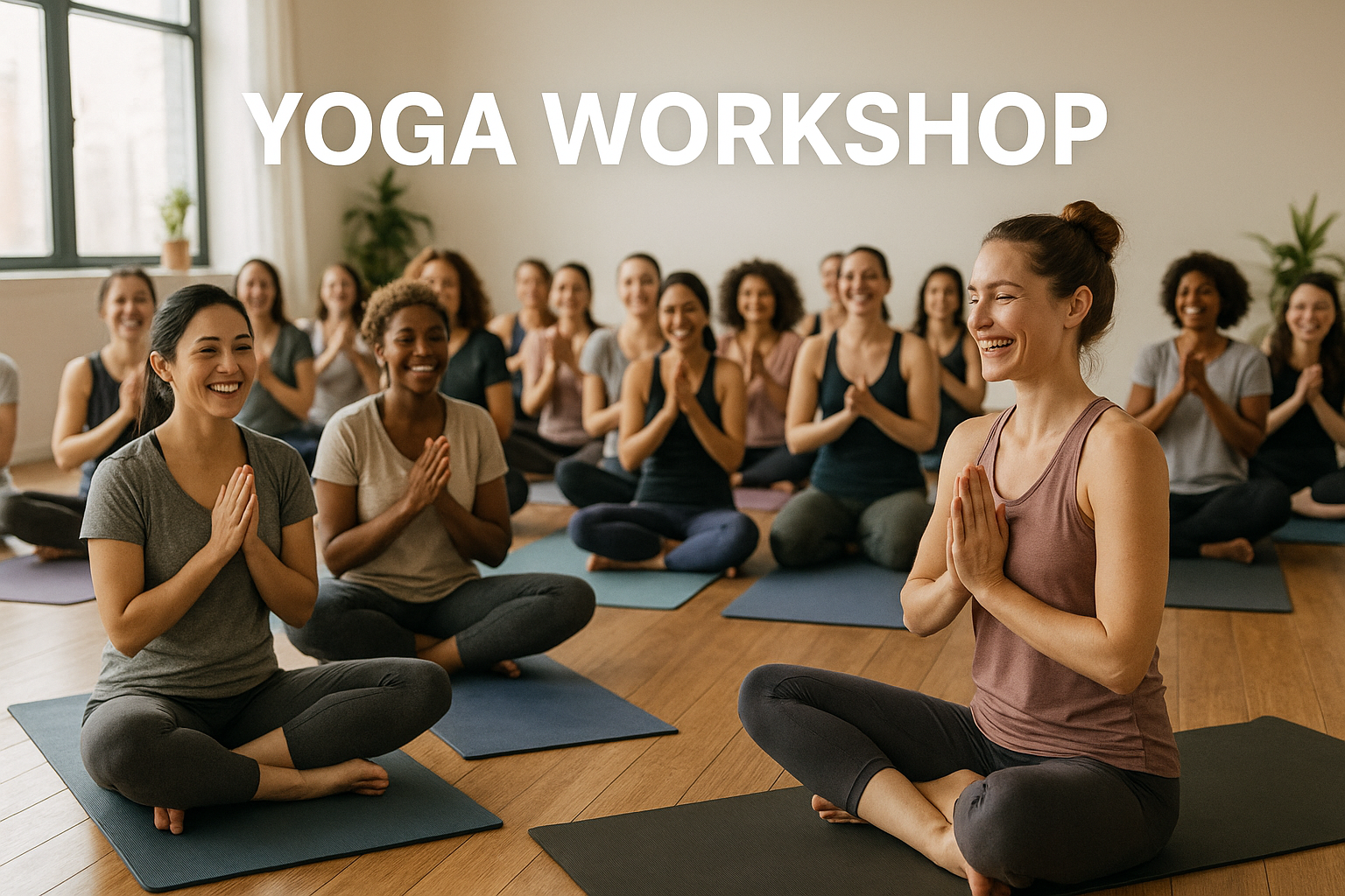 Yoga workshop filled with attendees success from using MintInvite