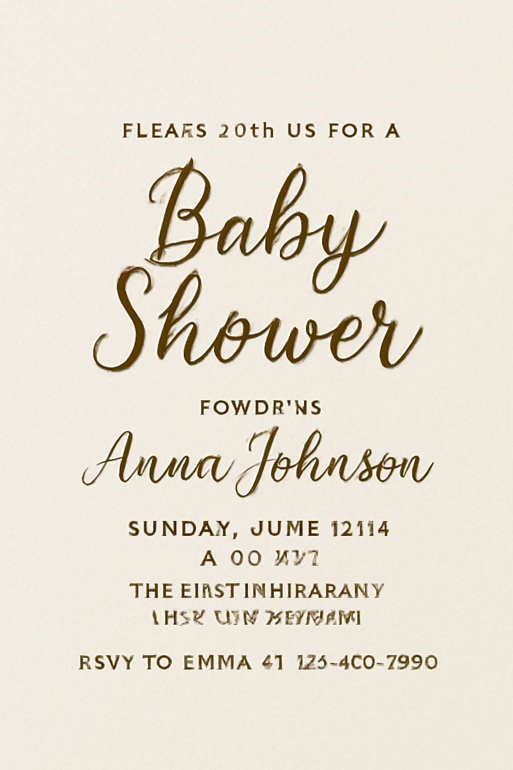 Baby shower invitation wording examples