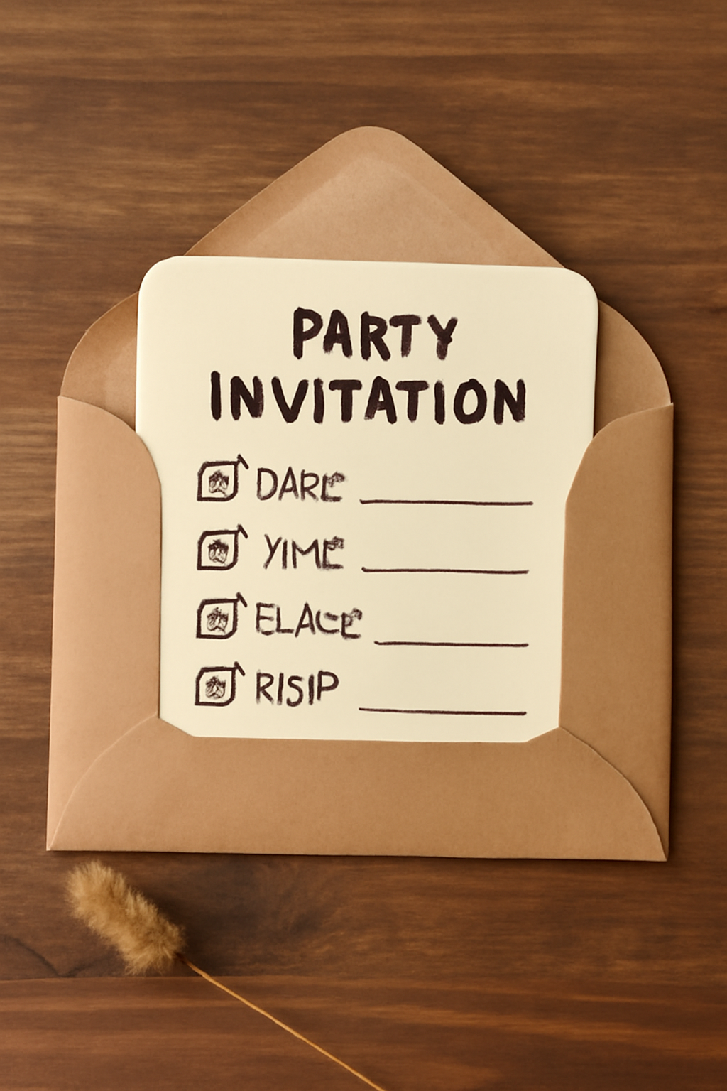 party invitation checklist