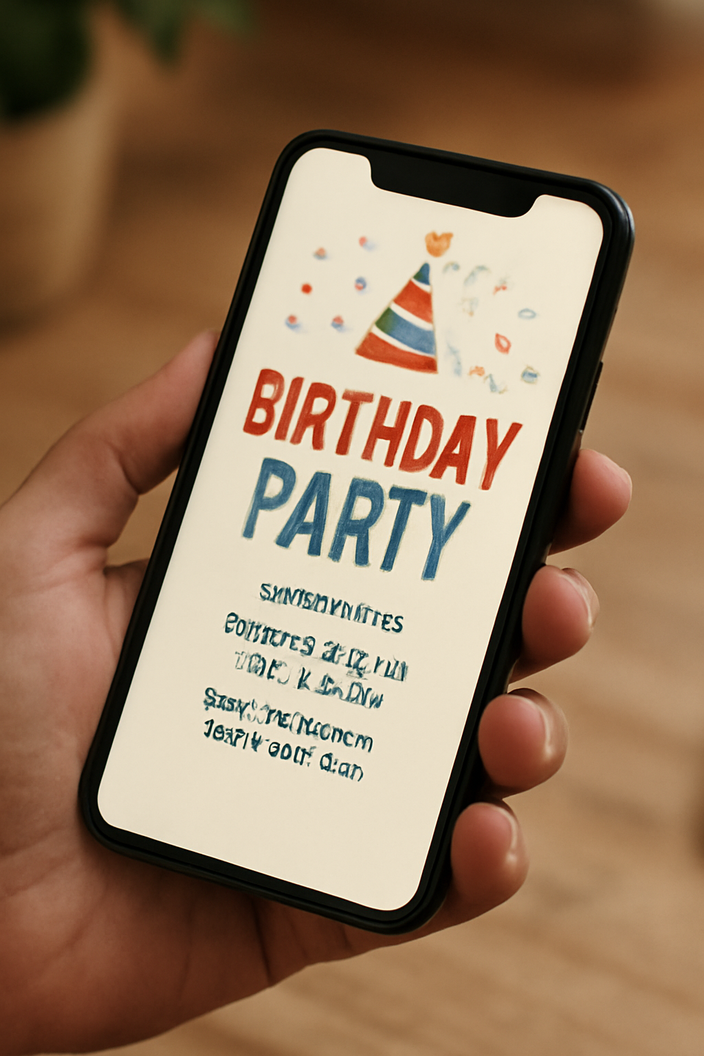 Birthday party text invitations