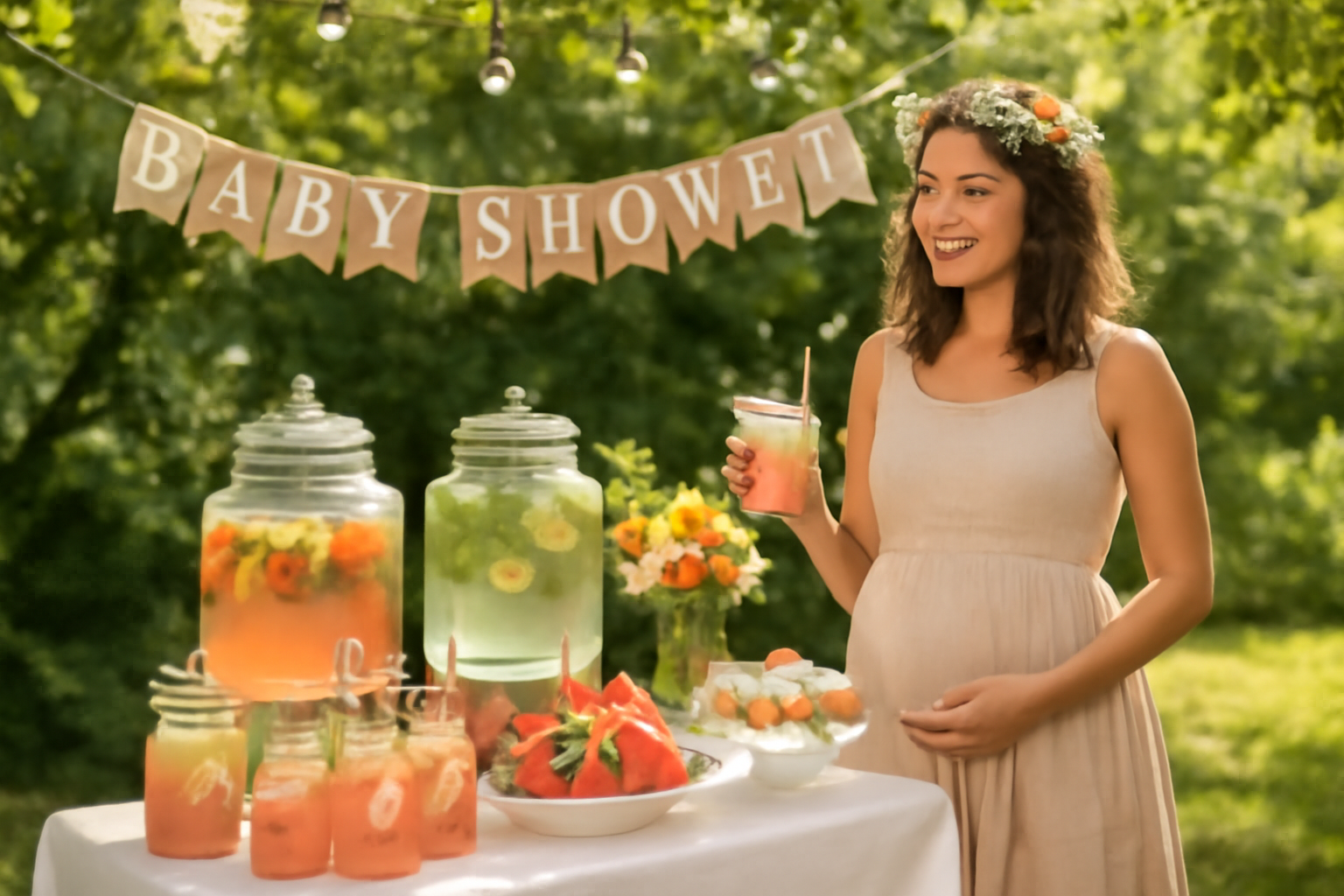 Summer baby shower ideas to keep guests cool.